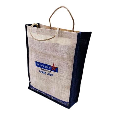 Rope Handle Printed Jute Shopping Bag Size X X Inch At Rs Piece