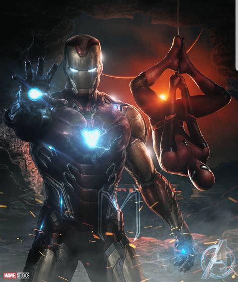 Iron Man And Spider Man Avengers Endgame Ultraraw Marvel Iron