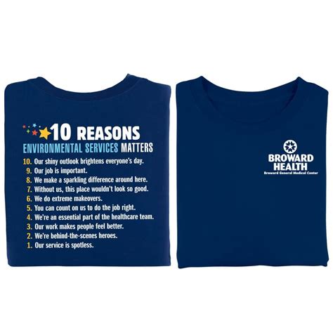 10 Reasons Environmental Services Matter Positive 2 Sided T Shirt