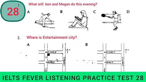 Ielts Fever Listening Test Ken And Megan Listening Youtube