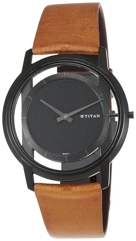 Titan Edge Analog Black Dial Men S Watch 1577NL02 Amazon In Fashion