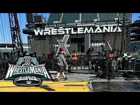 Leaked Photo Of The Wwe Wrestlemania Stage Setup Revealed Youtube