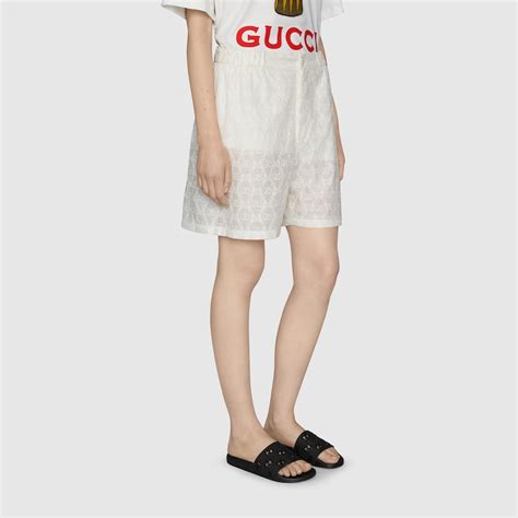 Women S Rubber Gg Slide Sandal In Black Rubber Gucci Ae