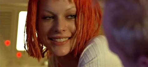 Milla Jovovichs Orange Hair In The Fifth Element Futuristic Grunge