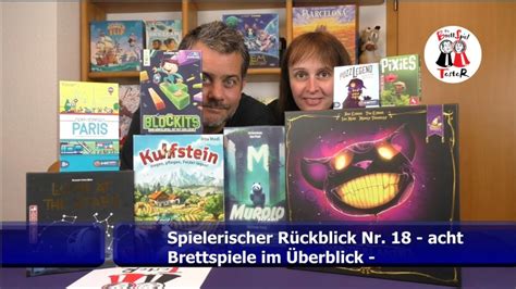 Spielerischer Rückblick Nr 18 acht Brettspiele im Überblick