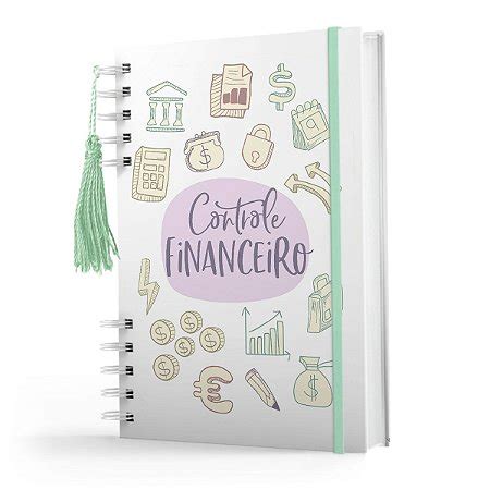 Caderno De Controle Financeiro Capa Dura Registro Financeiro Mensal