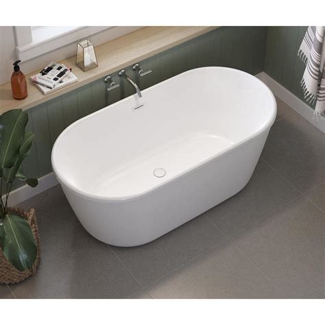 MAAX Griffin 64 In X 298 In Acryl Freestanding Center Drain Soaking