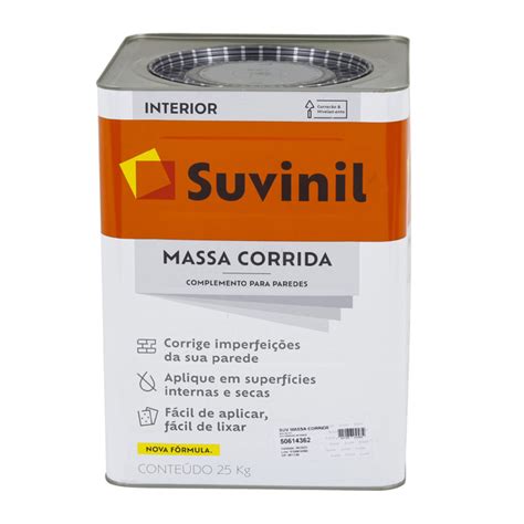 Massa Corrida Suvinil Preço - Massa Corrida Lata 25kg Suvinil | Leroy Merlin