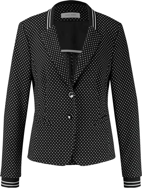 Gerry Weber Damen Blazer Mit Minidots Figurumspielend Amazon De