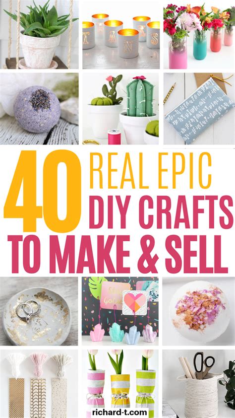 40 Diy Crafts To Make And Sell For Money Easy Crafts To Sell Diy Ts