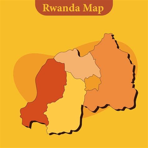 Premium Vector Rwanda Map Vector With Regions And Cities Lines And