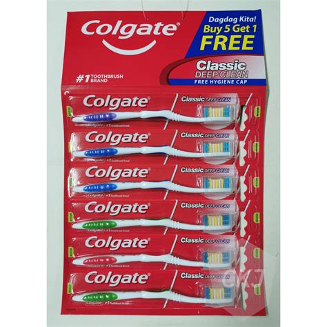 Colgate Classic Deep Clean Toothbrush Medium BUY 5 GET 1 FREE Lazada PH