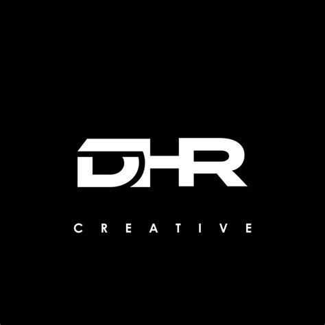 Dhr Letra Inicial Logo Dise O Modelo Vector Ilustraci N Vector