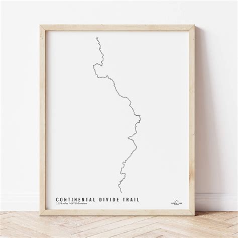 Map Of The Continental Divide Trail — North Fork Mapping