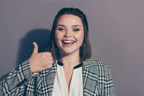 Closeup Photo Portrait Of Positive Excited Cheerful Optimistic Glad