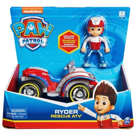 PAW Patrol Ryder Figur Mit Rescue ATV Fahrzeug Smyths Toys Deutschland