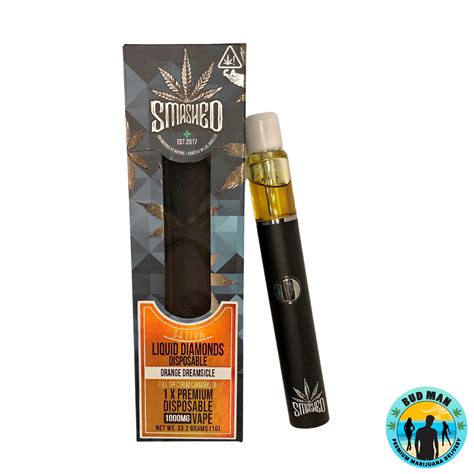 Smashed Liquid Diamonds Disposable Vape Pen 1 Gram 5 Options Bud