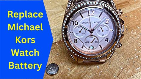 Battery Replacement Michael Kors Watch Youtube