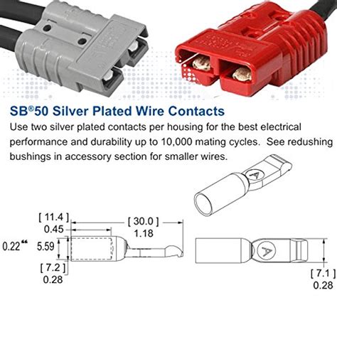 Anderson Power Products SB50 Connector 50 Amps 2 Pole Black Housing W