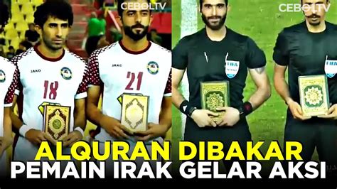 GELAR AKSI PROTES LIGA IRAK CALON LAWAN INDONESIA DI PIALA ASIA BAWA AL