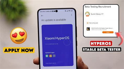 GOOD NEWS Apply HyperOS Stable Beta Tester Program Here YouTube