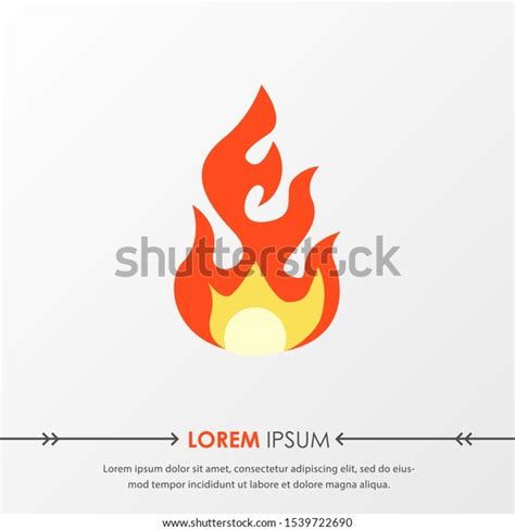 Red Hot Fire Flame Emoji Heat Stock Vector Royalty Free