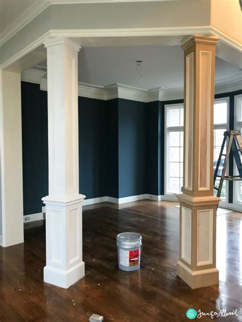 How We Updated Our Interior Faux Columns Dining Room Makeover Interior Columns Dining Room