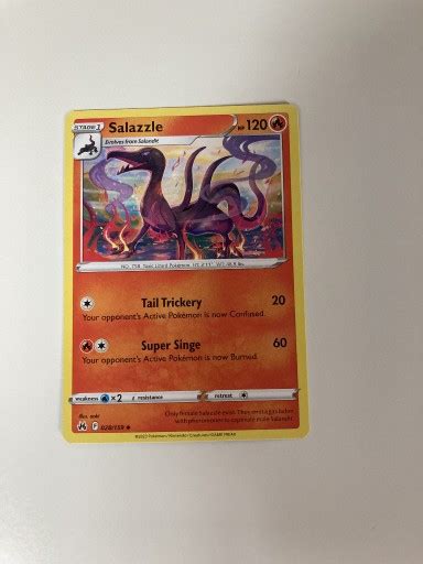 Pokemon Tcg Crown Zenith Salazzle 028159 Kiełpino Kup Teraz Na