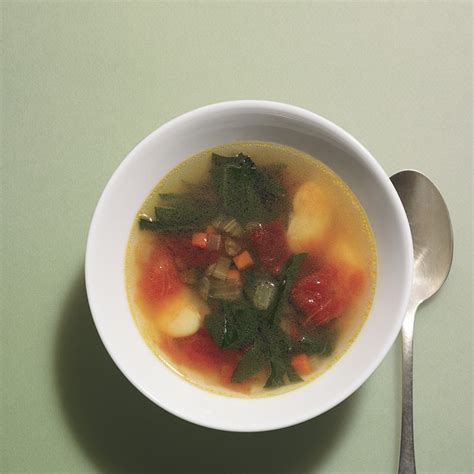 Spring Greens And Lima Bean Soup Recipe Epicurious