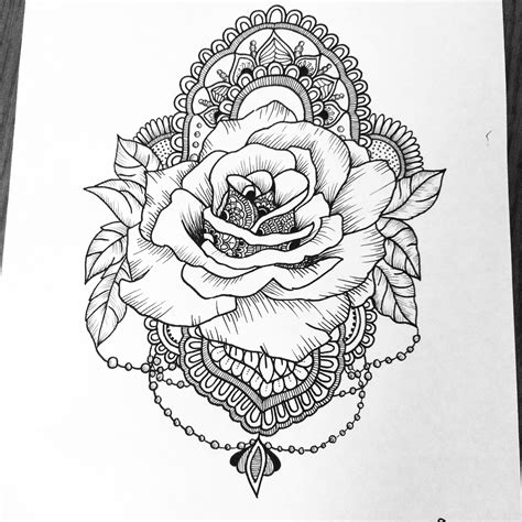 Rose Mandala Tattoo