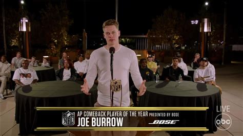 Joe Burrow Wins 2021 Ap Comeback Player Of The Year