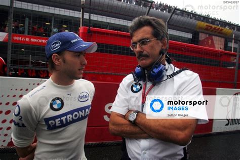 L To R Nick Heidfeld Ger Bmw Sauber F With Dr Mario Theissen Ger