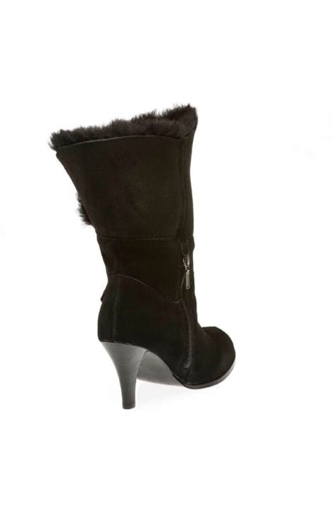 Harbour High Heel Ugg Boots Australian Leather