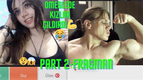 OMEGLEDE KIZLAR KASLI ERKEK GÖRÜNCE DAYANAMIYOR OMEGLE TROLL KIZ