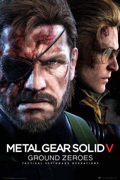 Metal Gear Solid V The Phantom Pain Ground Zeroes Game Cover Poster