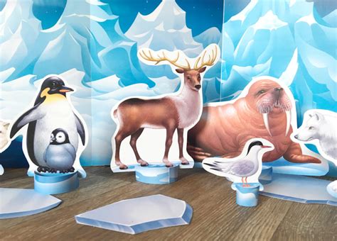 Arctic Diorama Printables Printable Templates