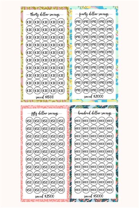 Bundle 12 Printable Savings Challenge A6 Saving Tracker A6 Etsy