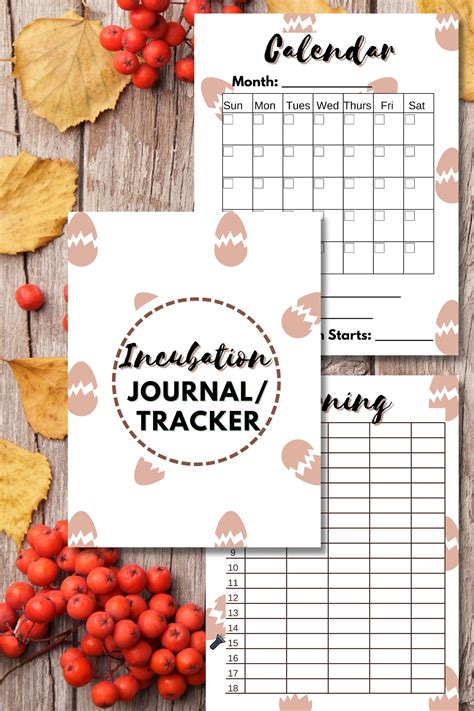 Egg Incubation Tracker Chicken Keeping Printable Chicken Planner Egg Hatching Tracker