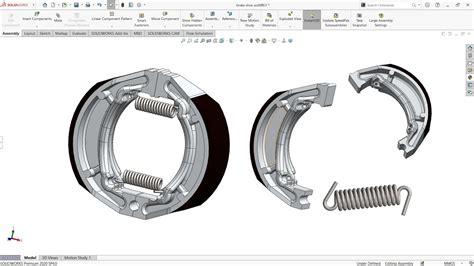 How To Design And Assemble Splendor Bike Brake Shoe In Solid Works