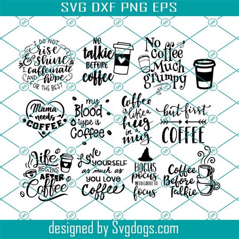 Coffee Bundle Svg Love Iced Coffee Svg Mug Svg Quotes Svg Svgdogscom