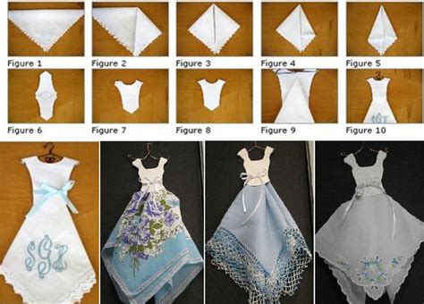 Hankie Dress Tutorial Unique Way To Display Vintage Handkerchiefs