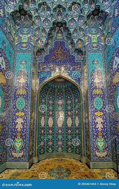 The Mihrab at the Grand Mosque in Muscat Editorial Stock Image - Image ...