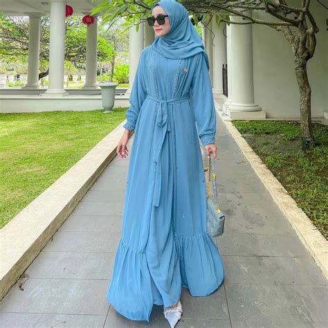 Jual DYN Signature Zalina Dress Dress Abaya Exclusive Free Hijab