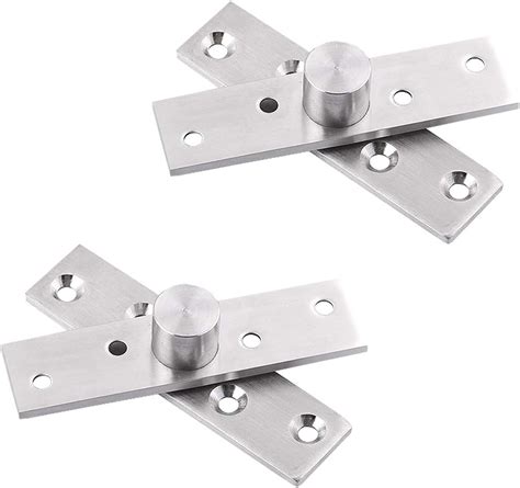 360 Degree Door Pivot Hinge Tiberham 2Pcs Stainless Steel Rotation