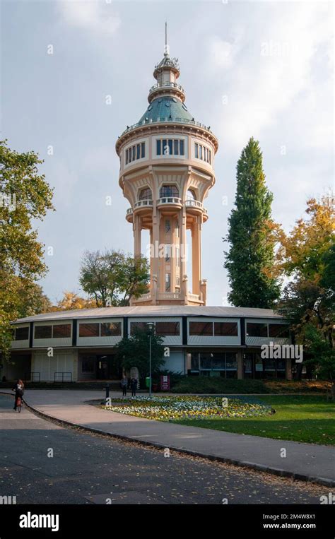 Historic Water Tower At Margaret Island Budapest Hungary Stock Photo