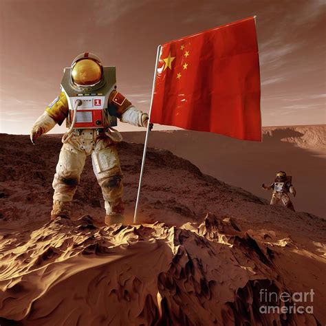 Chinese Astronaut On Mars By Detlev Van Ravenswaay Science Photo Library