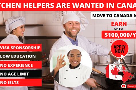 Kitchen Helper Jobs In Canada With Visa Sponsorship For Foreigners