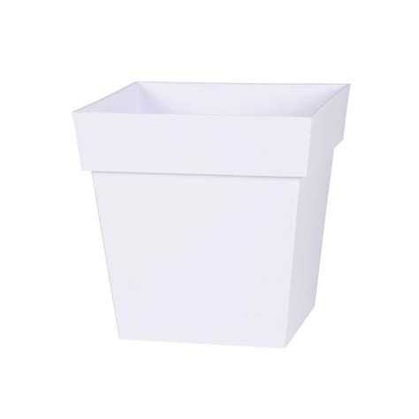 Vaso Quadrato Toscano Bianco 87 L 50 Cm EDA PLASTICA