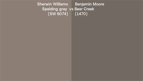 Sherwin Williams Spalding Gray Sw 6074 Vs Benjamin Moore Bear Creek