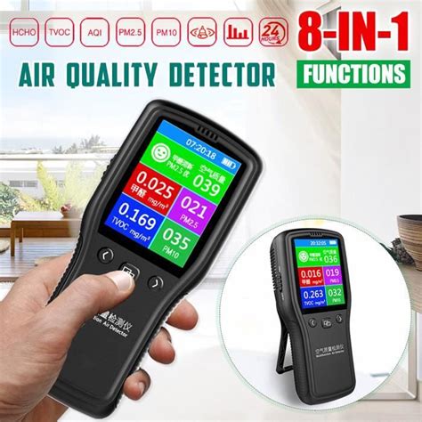 Neufu Formald Hyde D Tecteur Air Qualit Moniteur Alarme Testeur Pm